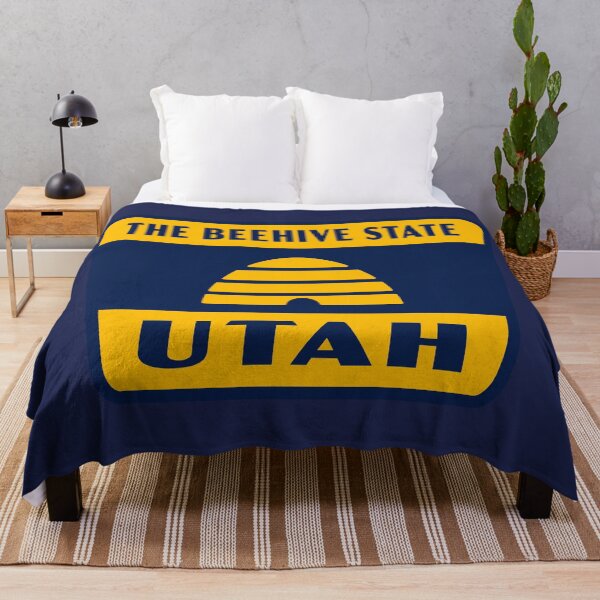 Item preview, The Beehive State Utah Retro Flag Badge designed and sold by deadmansupplyco.
