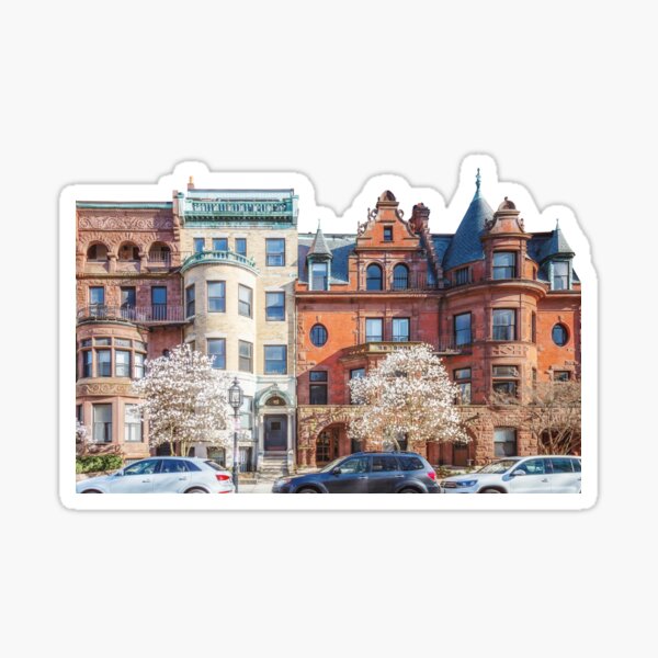 Spring's Brownstone Magnolias Sticker
