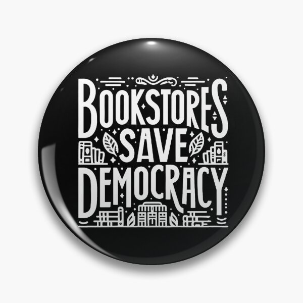 Item preview, Patriotic Book Lover Bookstores Save Democracy Bibliophile  designed and sold by The Junto Shop.