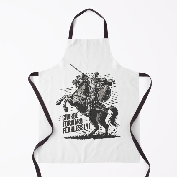 Item preview, The Knight Charge Forward Fearlessly Vintage Graphic Black and White Print Art T-Shirt, Bold Knight on Horse Design Tee Shirt designed and sold by Zeng-Graphics.