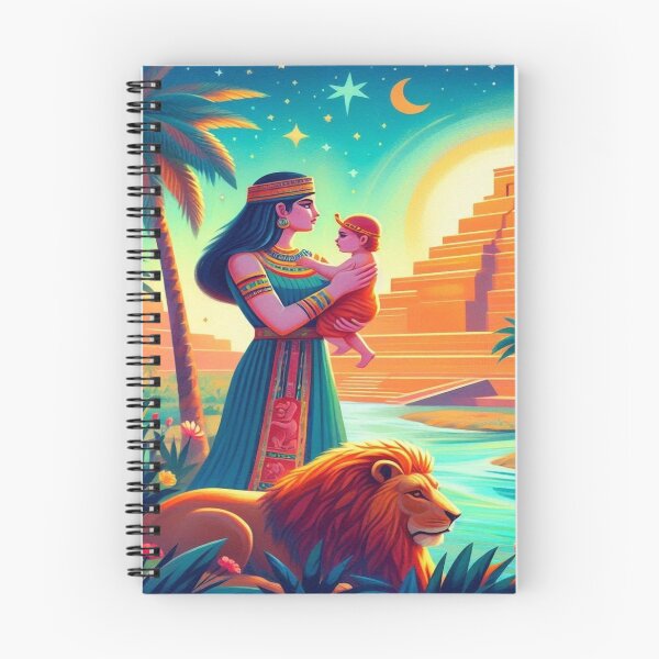 Artikelvorschau, Ishtar (Inanna), godin van liefde, oorlog, vruchtbaarheid en leven, Leeuw van Babylon, Keilschrifttexte, Palme, Sumpf, Geburt, Neugeborenes, Genesis, Herkunft, Blumen entworfen und verkauft von Redbdon.