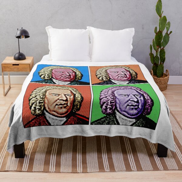 Item preview, Pop Art Portrait of Johannes Sebastian Bach  in 4 Colors designed and sold by OnlyPopArt.