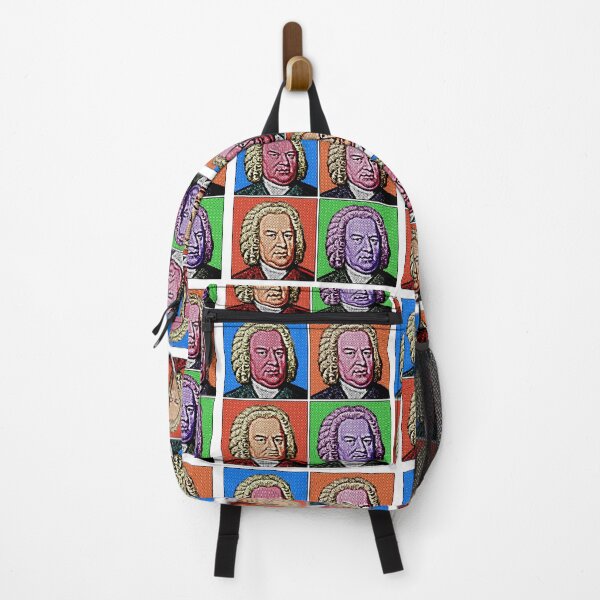 Item preview, Pop Art Portrait of Johannes Sebastian Bach in 4 Colors designed and sold by OnlyPopArt.