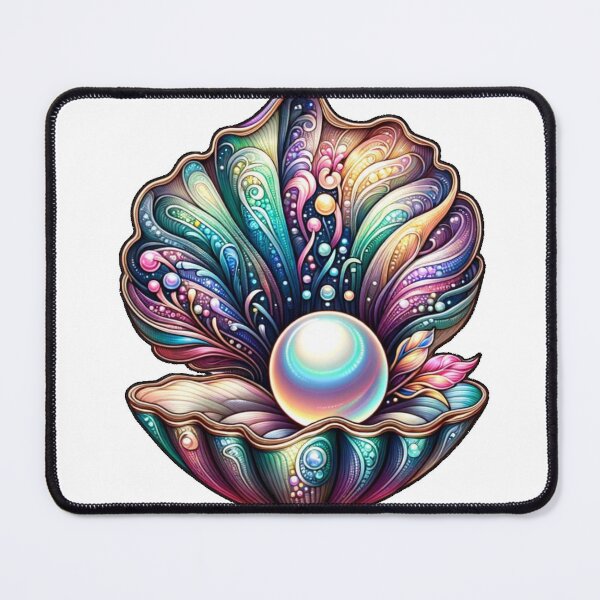 Item preview, Clamshell with Pearl and Flowers 3 designed and sold by SchokoGoth.
