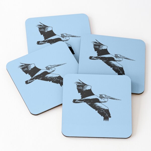 Item preview, Australian Pelican Flying Black Design  designed and sold by designsasstultd.