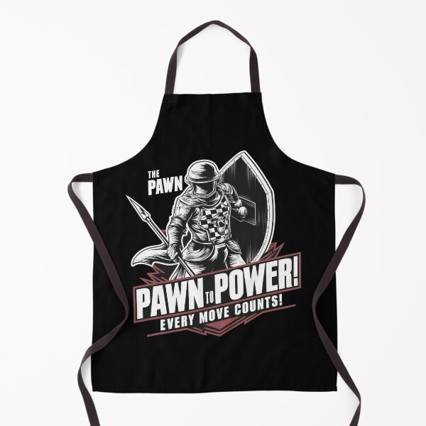 Item preview, Chess Warrior T-Shirt with Shield, Pawn to Power Graphic Tee, Motivational Chess Quote, Every Move Counts, Unique Chess Gift designed and sold by Zeng-Graphics.