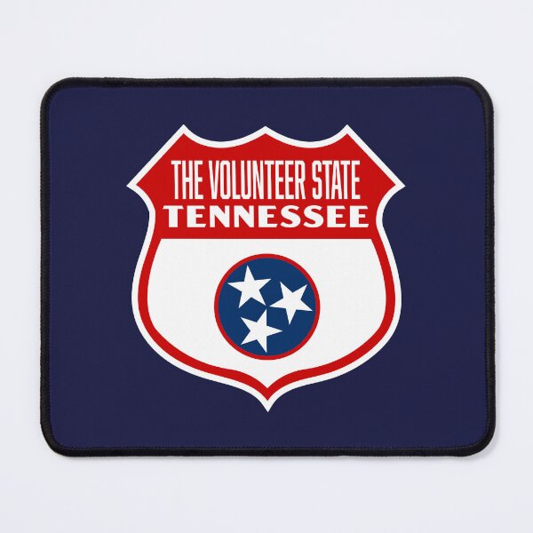 Item preview, The Volunteer State Tennessee Retro Flag Shield designed and sold by deadmansupplyco.