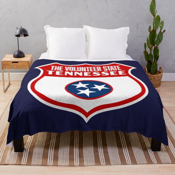 Item preview, The Volunteer State Tennessee Retro Flag Shield designed and sold by deadmansupplyco.