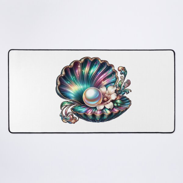 Item preview, Clamshell with Pearl and Flowers 5 designed and sold by SchokoGoth.