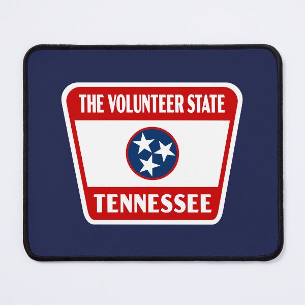 Item preview, The Volunteer State Tennessee Retro Flag Badge designed and sold by deadmansupplyco.