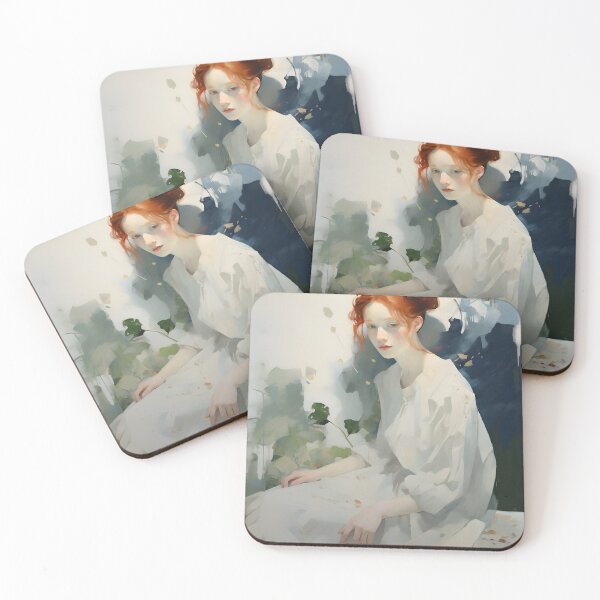 Item preview, Painting of red-hair girl designed and sold by Aldagor.