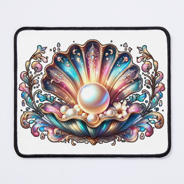 Item preview, Clamshell with Pearl and Flowers 7 designed and sold by SchokoGoth.
