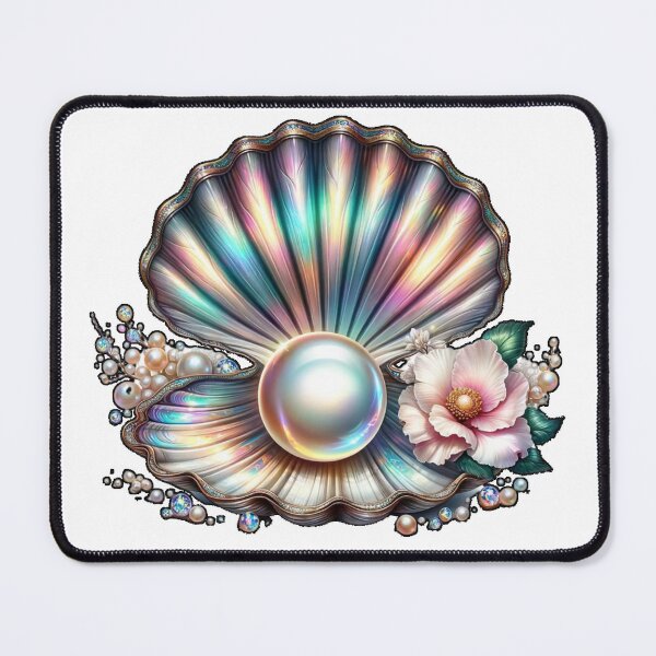 Item preview, Clamshell with Pearl and Flowers 8 designed and sold by SchokoGoth.