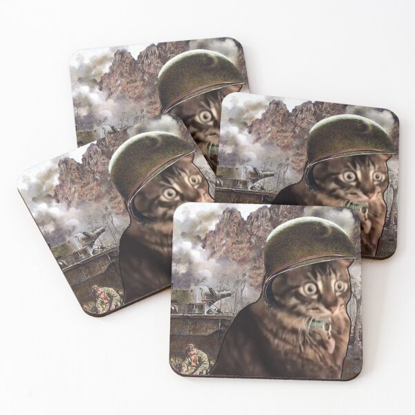 Item preview, Cat War PTSD Meme Silly designed and sold by chookiebookie.