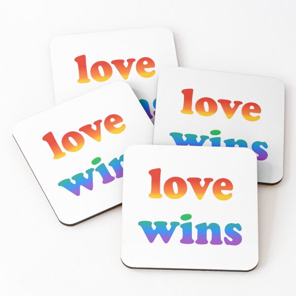 Item preview, Love wins LGBTQ Pride Rainbow designed and sold by Inspirationmotivation.