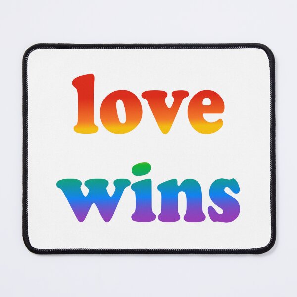 Item preview, Love wins LGBTQ Pride Rainbow designed and sold by Inspirationmotivation.