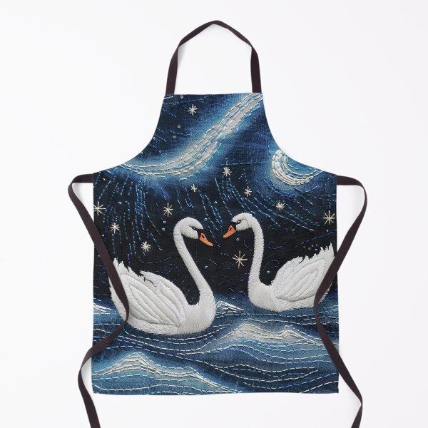 Item preview, Crescent Moon Swans designed and sold by OccultDreams.