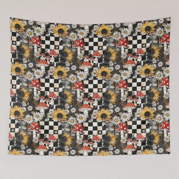 Item preview, mushroom patchwork designed and sold by YuliaHulia.
