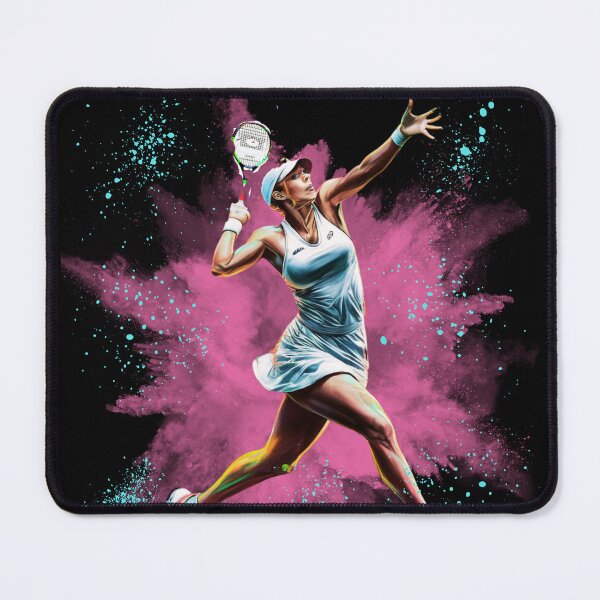 Item preview, Female Tennis Ace Pink Spray Paint Splatter Art designed and sold by BoughtTheTShirt.