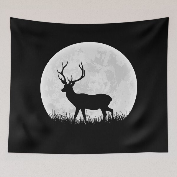 Item preview, Moon Silhouette - Wild Deer designed and sold by STUDIO-72.