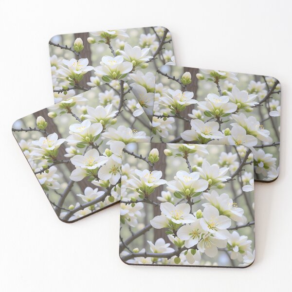 Item preview, White Blossoming Flowers Springtime Freshness Nature Bloom Beauty  designed and sold by Rostislav Bouda.
