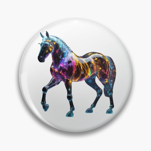 Item preview, Colorful Horse- Glassy Look designed and sold by GloriousArtSKD.