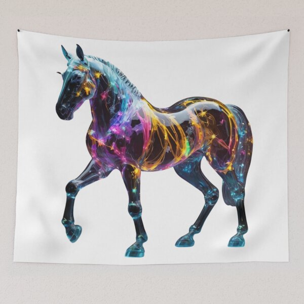 Item preview, Colorful Horse- Glassy Look designed and sold by GloriousArtSKD.
