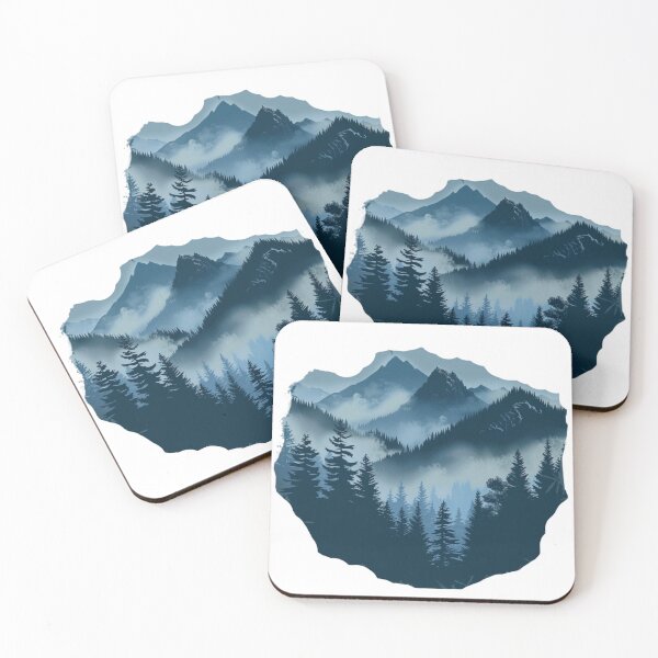 Item preview, Forest Mountains  designed and sold by NicolasGlowArt.