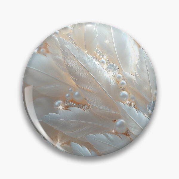 Item preview, Texture of cream feathers, pearls and diamonds designed and sold by Fantasyplus.