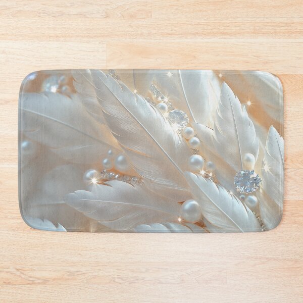 Item preview, Texture of cream feathers, pearls and diamonds designed and sold by Fantasyplus.
