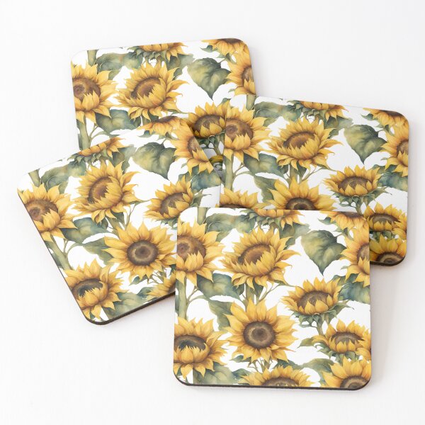 Item preview, Watercolor sunflower bloom designed and sold by AKRE R.