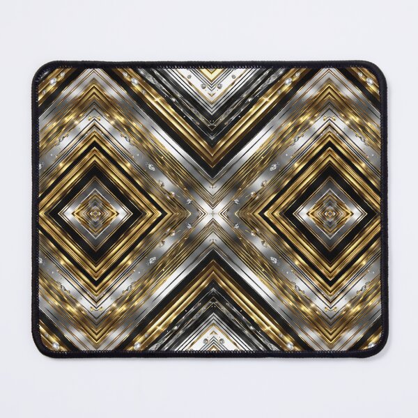 Item preview, Modern pattern in silver, gold and black designed and sold by MarionsArt.