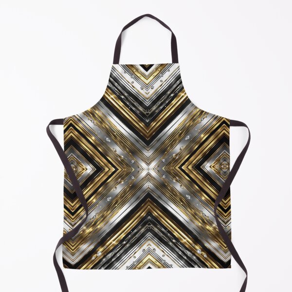 Item preview, Modern pattern in silver, gold and black designed and sold by MarionsArt.
