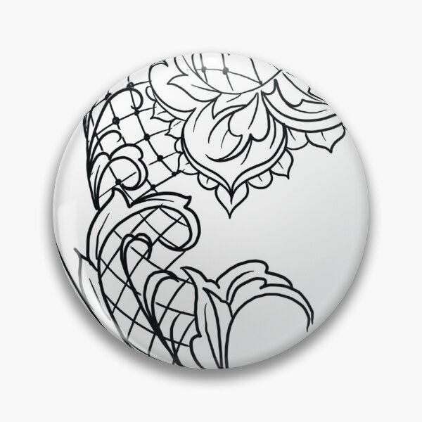 Item preview, Art nouveau floral ornament designed and sold by MatrixTattoo.