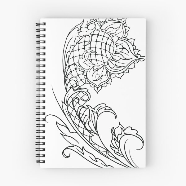 Item preview, Art nouveau floral ornament designed and sold by MatrixTattoo.