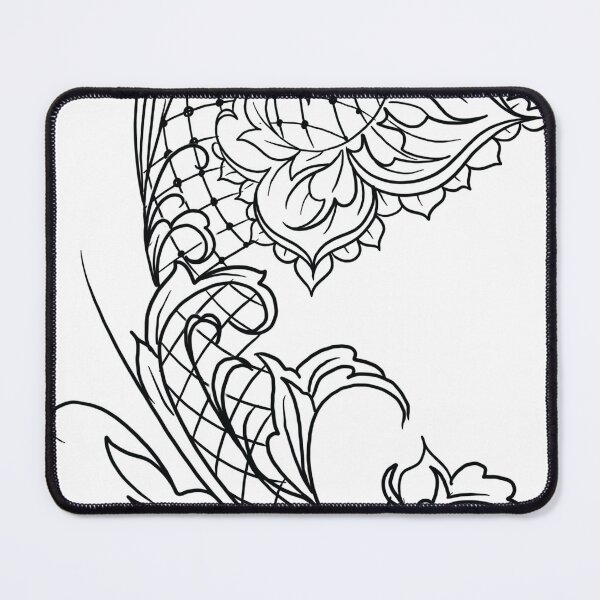 Item preview, Art nouveau floral ornament designed and sold by MatrixTattoo.