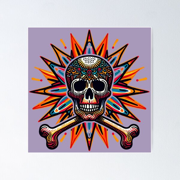 Item preview, Skull Sun Abstract designed and sold by Kobeko.