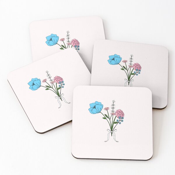 Item preview, Subtle Trans Pride Flowers  designed and sold by Becky-Marie.