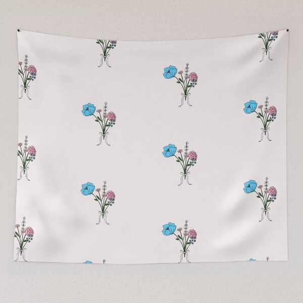 Item preview, Subtle Trans Pride Flowers  designed and sold by Becky-Marie.