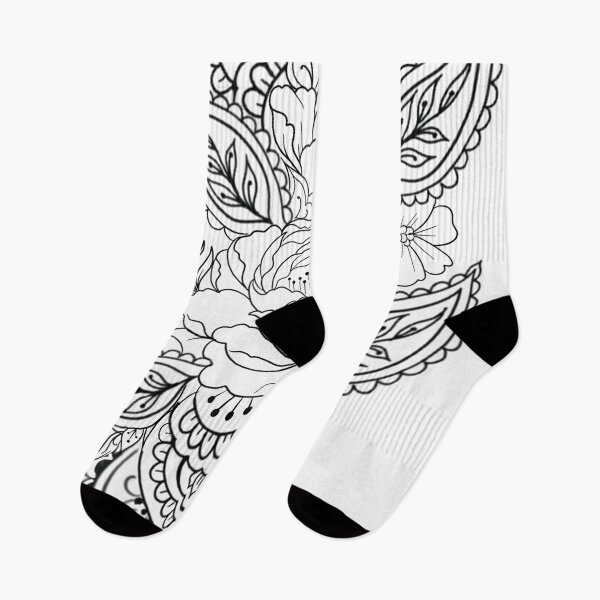 Item preview, Floral henna tattoo design designed and sold by MatrixTattoo.