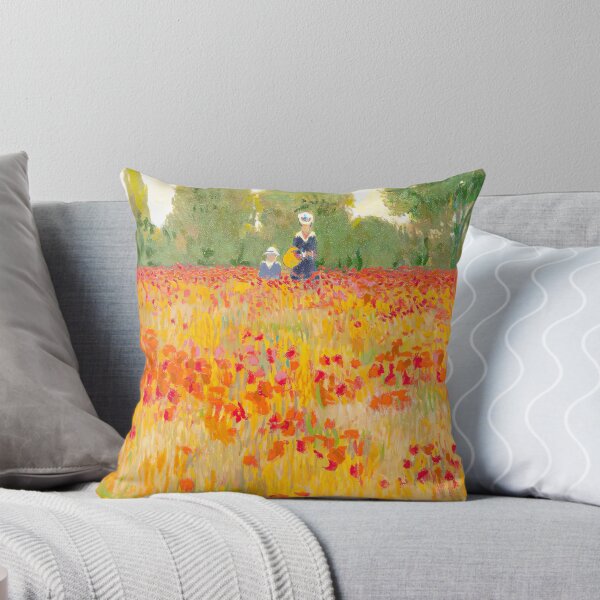 Aperçu de l'œuvre Camille et Jean Monet dans un champ de coquelicots Claude Monet créée et vendue par TeeARTHY.
