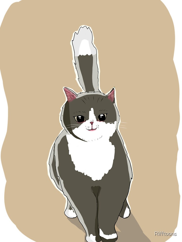 Thumbnail 5 of 5, iPhone Case, tux the cat designed and sold by Rifftoons.