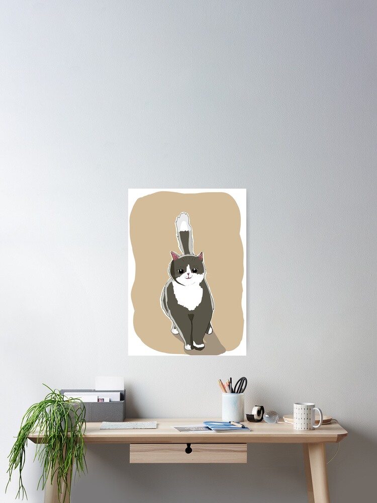 Thumbnail 2 of 3, Poster, tux the cat designed and sold by Rifftoons.
