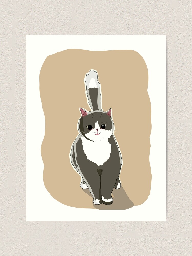 Thumbnail 1 of 3, Art Print, tux the cat designed and sold by Rifftoons.