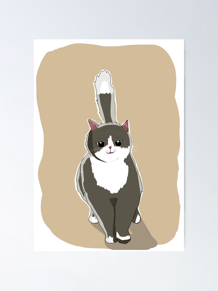 Thumbnail 1 of 3, Poster, tux the cat designed and sold by Rifftoons.