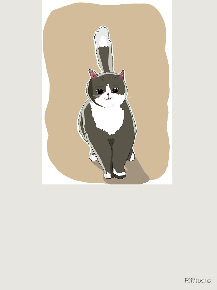 Thumbnail 6 of 6, Premium Oversized Hoodie, tux the cat designed and sold by Rifftoons.
