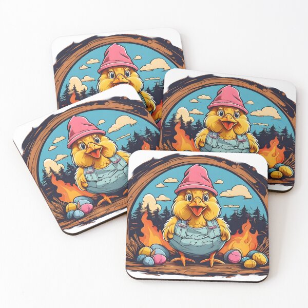 Item preview, easter egger chicken at the bonfire designed and sold by Karaz's Animal Kingdom.