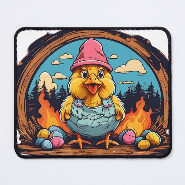 Item preview, easter egger chicken at the bonfire designed and sold by Karaz's Animal Kingdom.