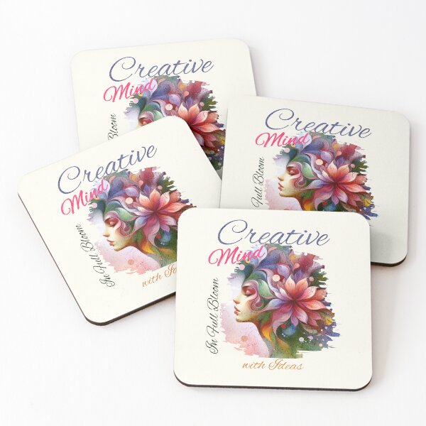 Item preview, Creative Mind: In Full Bloom with Ideas - Abstract Colorful Flowerhead Woman designed and sold by Space Sense.