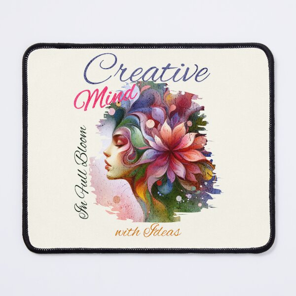 Item preview, Creative Mind: In Full Bloom with Ideas - Abstract Colorful Flowerhead Woman designed and sold by Space Sense.